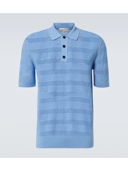 Polo Dries Van Noten tricotate albastru
