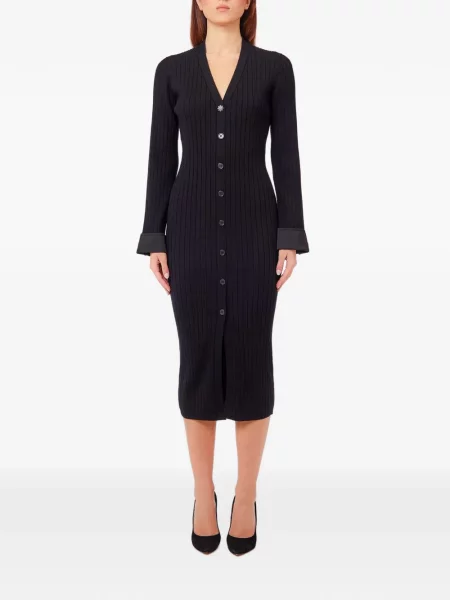 Rochie midi Liu Jo tricotate negru