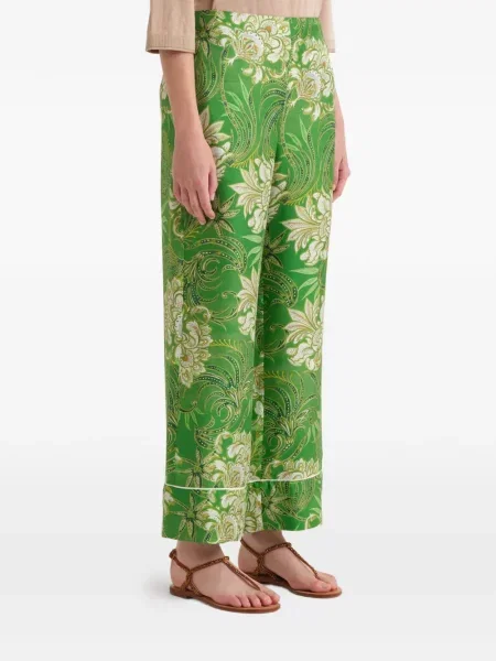 Pantaloni Maliparmi cu imagine verde
