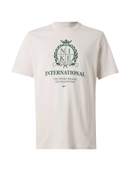 Nike Sportswear Tricou verde / murdar alb