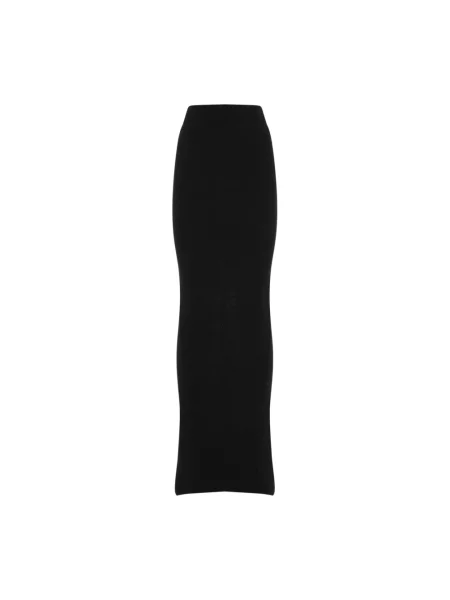 Spódnica Rick Owens wełniana czarna