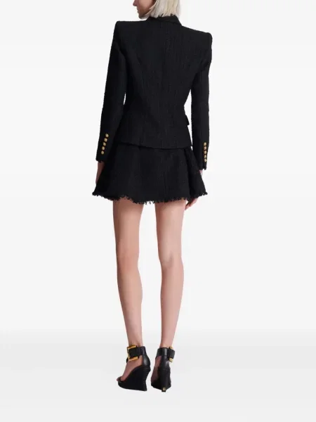 Блейзър Balmain от туид черно