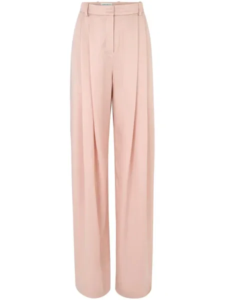 Pantaloni Nina Ricci plisate roz