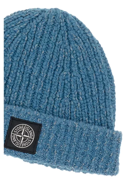 Căciulă Stone Island cu strasuri albastru