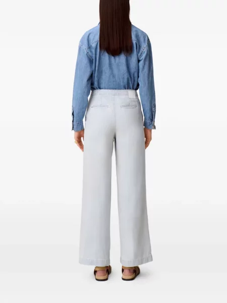 Szerokie jeansy Claudie Pierlot niebieskie