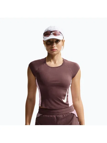 Koszulka do biegania Nike Swoosh Run Dri-Fit tattoo/pink foam/white biała