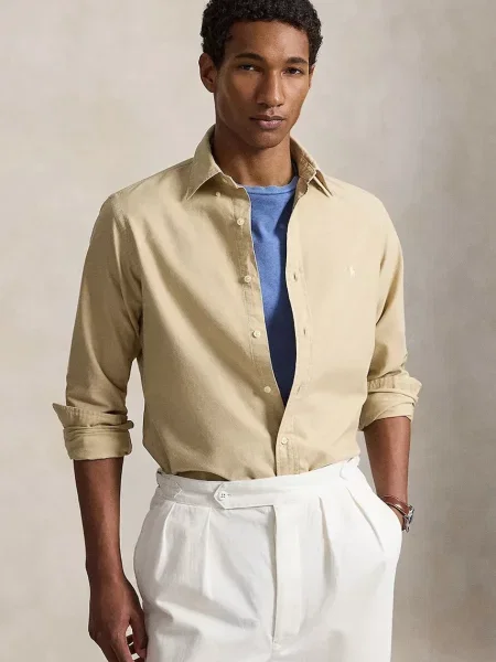 Polo Ralph Lauren Cămașă maro cappuccino bej