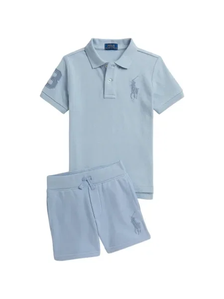 Koszulka polo dziecięca Polo Ralph Lauren niebieska