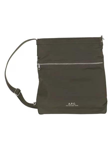 Torba crossbody A.p.c. zielona