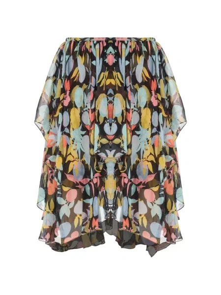 Fustă Chloé cu model floral cu imagine negru