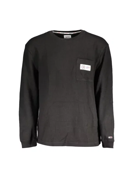 Sweter Tommy Hilfiger z długim rękawem czarny