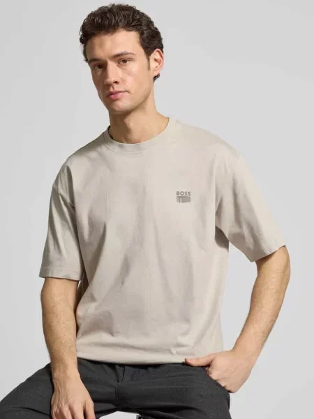 T-shirt z czystej bawełny o kroju regular fit model TE-BRUTALISM' Boss Orange