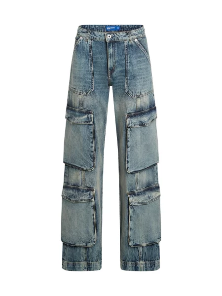KARL LAGERFELD JEANS Džíny s džínovina modrá