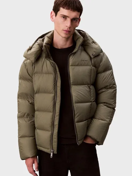 Стьобана куртка Calvin Klein зелена