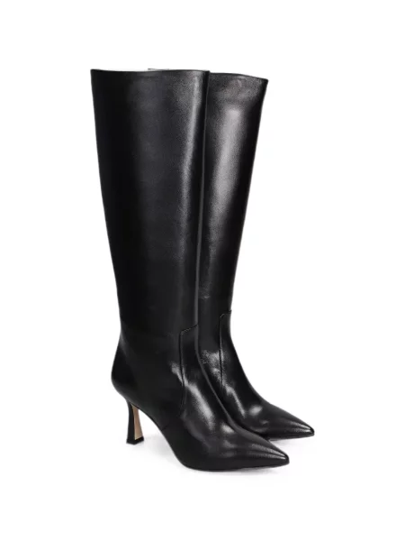 Botine The Seller din piele negru