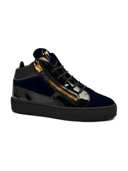Giuseppe Zanotti Sneakers tornacipő VERONICA bőr hozzáadásával kék