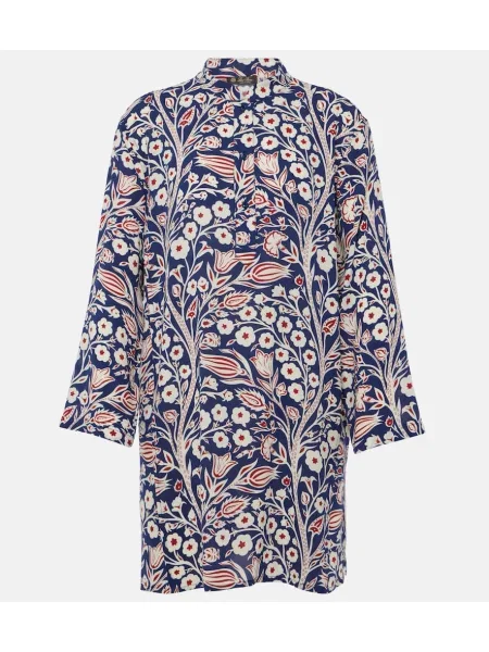Tunică Loro Piana de mătase cu model floral