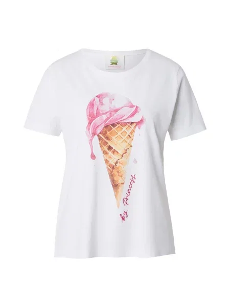 PRINCESS GOES HOLLYWOOD Tricou Ice Cream maro / roz / roz alb