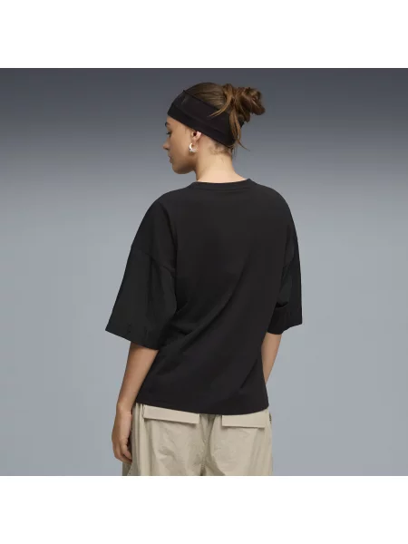 PUMA koszulka oversize HER Odzież S czarny