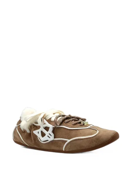 Sneakerși Naked Wolfe din piele de oaie maro