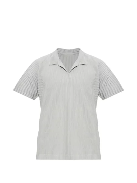 Tricou polo Homme Plisse Issey Miyake gri