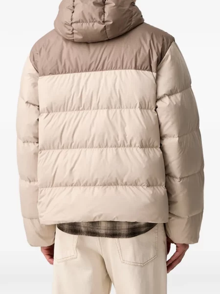 Decupat geacă Adidas cu glugă cu model piele de șarpe alb