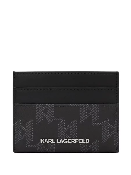 Portofel Karl Lagerfeld cu imagine negru
