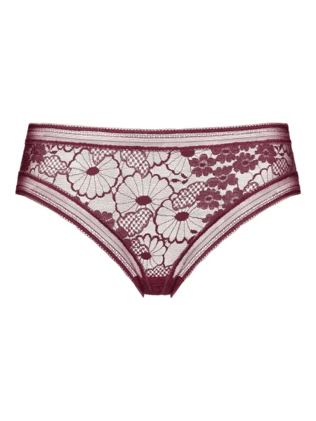 Chiloți Eres cu model floral din dantelă violet