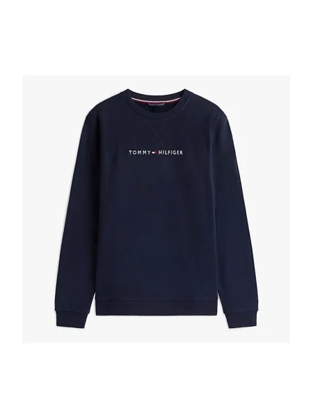 Hanorac Tommy Hilfiger cu autograf albastru
