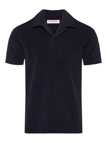 Polo Orlebar Brown din material terry albastru