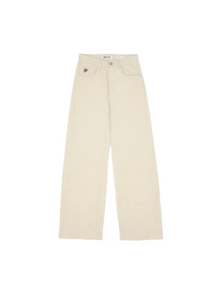 Szerokie jeansy Lois beżowe