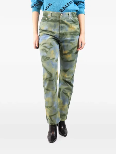 Pantaloni Ulla Johnson cu imagine verde