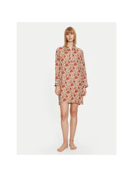 Selmark Nočna srajca Regular Fit oranžna