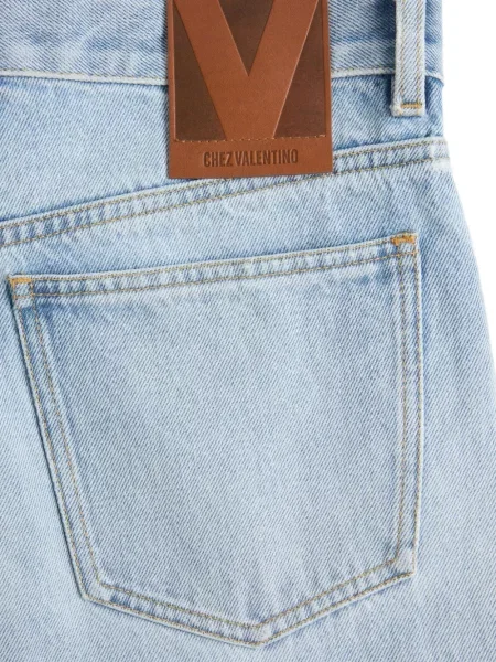 Blugi Valentino Garavani cu 5 buzunare albastru
