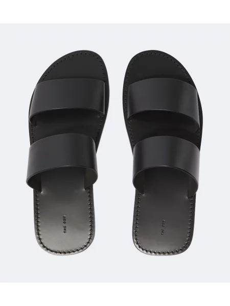Sandale The Row din piele negru