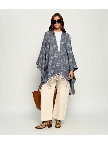 Liu Jo Poncho | Oversize fit albastru