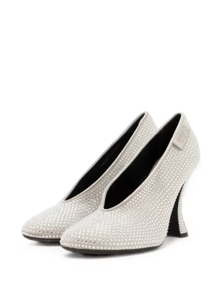 Pantofi cu toc Moschino gri