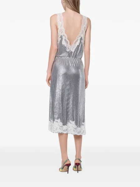 Rochie midi Rabanne plasă