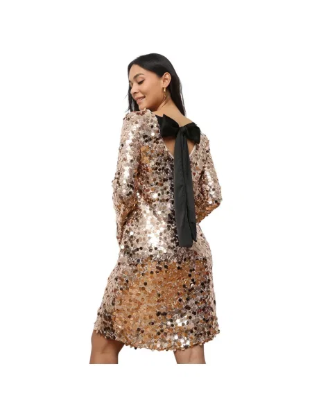 Haljina La Modeuse zlatna