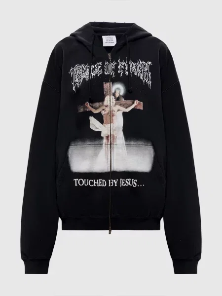 Спортивна куртка COF JESUS Vetements чорна