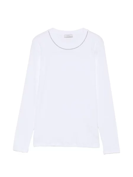 Lung top Peserico alb