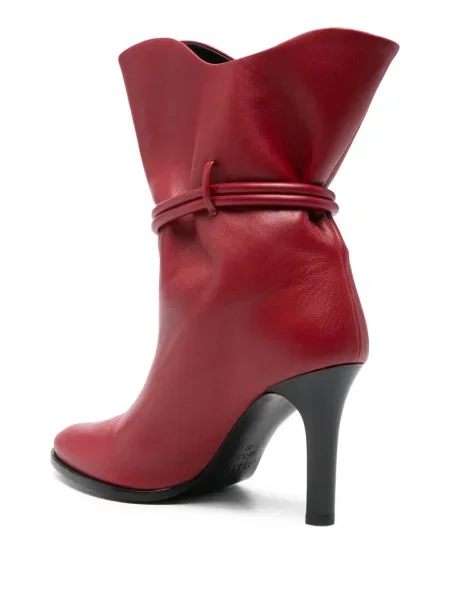 Botine Isabel Marant din piele roșu