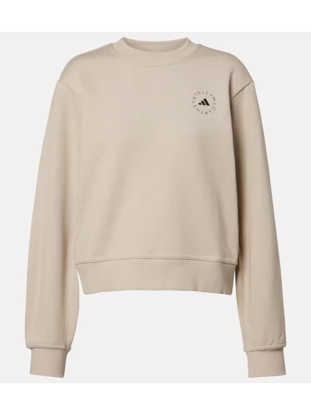Суитчър Adidas By Stella Mccartney с автограф бежово