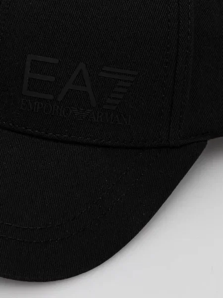 Emporio Armani siltes sapka pamutból fekete