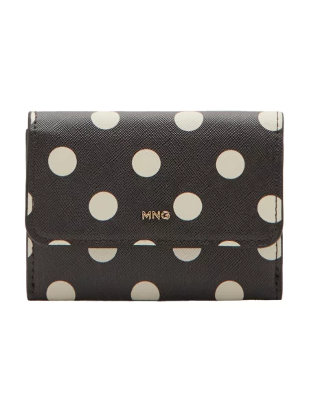 MANGO Portofel DOLORES maro alb