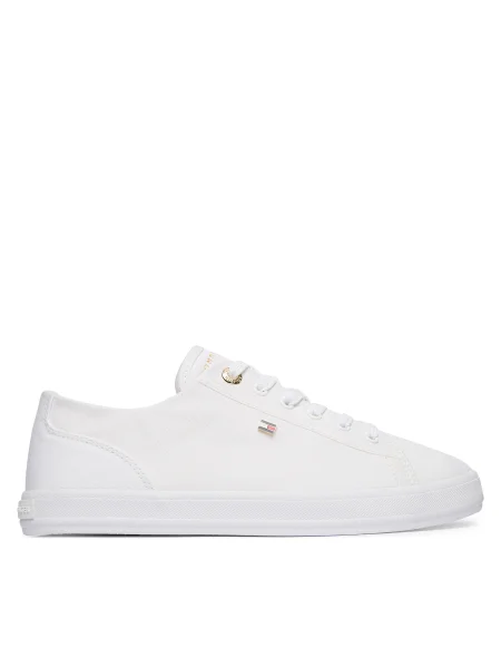 Teniszcipő Tommy Hilfiger Th Foxing Sneaker Canvas fehér