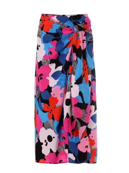 TATUUM Suknja FANNA plava / roza / hrđavo crvena crna