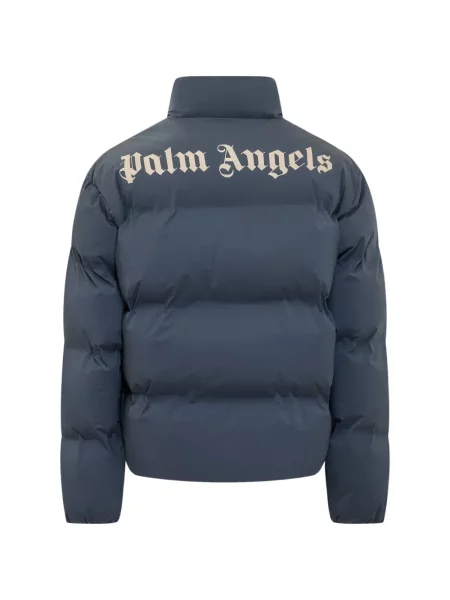 Geacă Palm Angels cu dungi cu imagine albastru