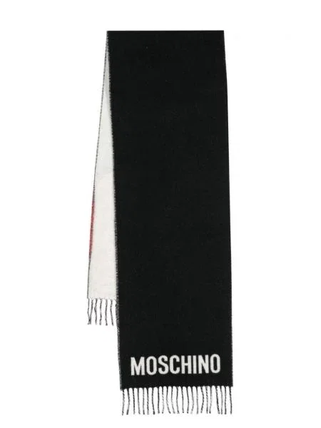 Fular Moschino de lână negru