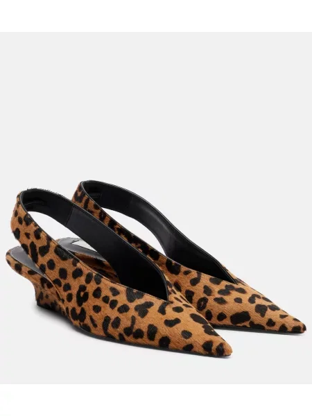 Pantofi cu toc Toteme cu pană cu imagine cu model leopard